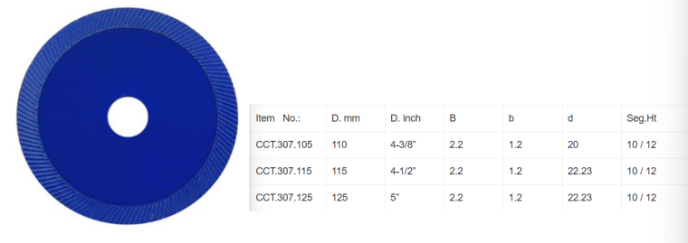 Extra Fine Turbo Saw Blade